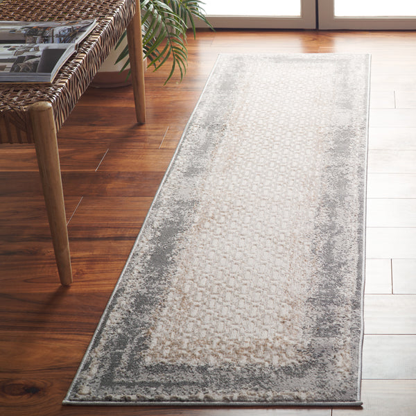 Safavieh Alenia 100 Power Loomed Modern Rug Ivory / Grey 9' x 12' ALN100A-9