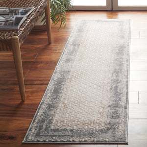 Safavieh Alenia 100 Power Loomed Modern Rug Ivory / Grey 9' x 12' ALN100A-9