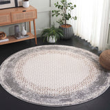 Safavieh Alenia 100 Power Loomed Modern Rug Ivory / Grey 9' x 12' ALN100A-9