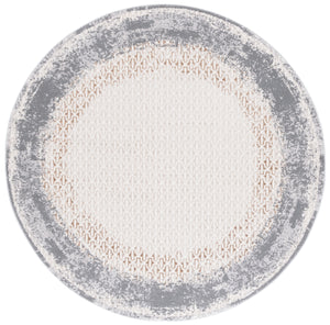 Safavieh Alenia 100 Power Loomed Modern Rug Ivory / Grey 9' x 12' ALN100A-9