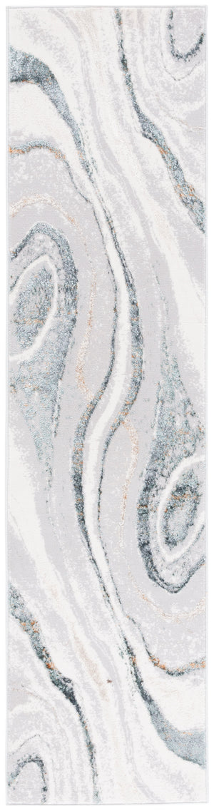 Safavieh Alenia 103 Power Loomed Modern Rug Grey / Ivory 9' x 12' ALN103F-9