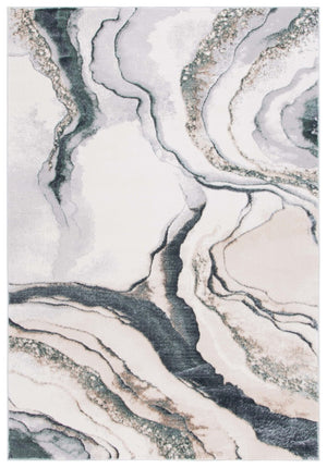 Safavieh Alenia Abstract Power Loomed Rug in Muted Tones for Modern Living Spaces 5'-3" x 7'-6" ALN104F-5