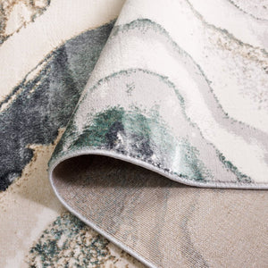 Safavieh Alenia Abstract Power Loomed Rug in Muted Tones for Modern Living Spaces 5'-3" x 7'-6" ALN104F-5