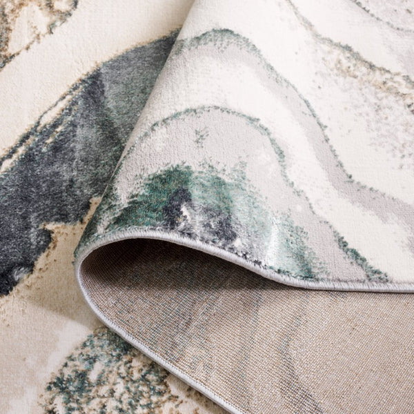 Safavieh Alenia Abstract Power Loomed Rug in Muted Tones for Modern Living Spaces 5'-3" x 7'-6" ALN104F-5