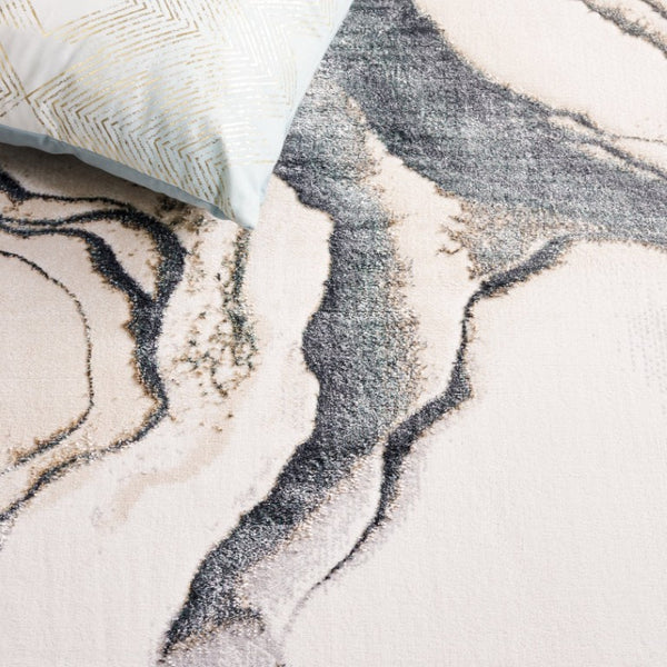 Safavieh Alenia Abstract Power Loomed Rug in Muted Tones for Modern Living Spaces 5'-3" x 7'-6" ALN104F-5