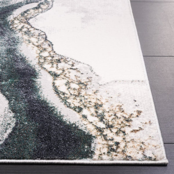 Safavieh Alenia Abstract Power Loomed Rug in Muted Tones for Modern Living Spaces 5'-3" x 7'-6" ALN104F-5