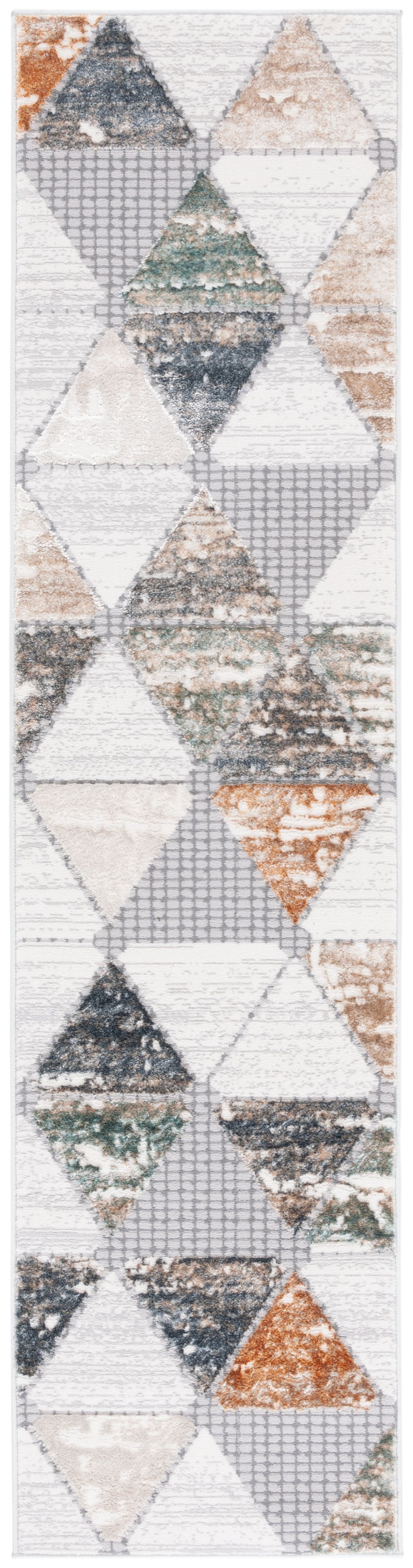 Safavieh Alenia Modern 8' X 10' Area Rug In Grey/Beige - Durable, Stylish, Geometric Design For Any Room Grey ,Beige 78% Polyester,14% Jute,8% Latex Aln106f-8