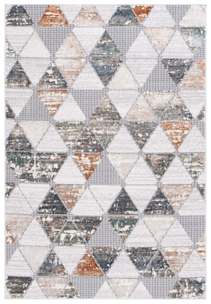 Safavieh Alenia Modern 8' X 10' Area Rug In Grey/Beige - Durable, Stylish, Geometric Design For Any Room Grey ,Beige 78% Polyester,14% Jute,8% Latex Aln106f-8