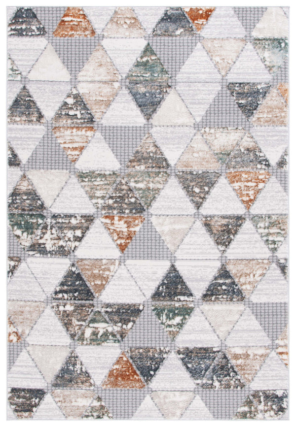 Safavieh Alenia Modern 8' X 10' Area Rug In Grey/Beige - Durable, Stylish, Geometric Design For Any Room Grey ,Beige 78% Polyester,14% Jute,8% Latex Aln106f-8