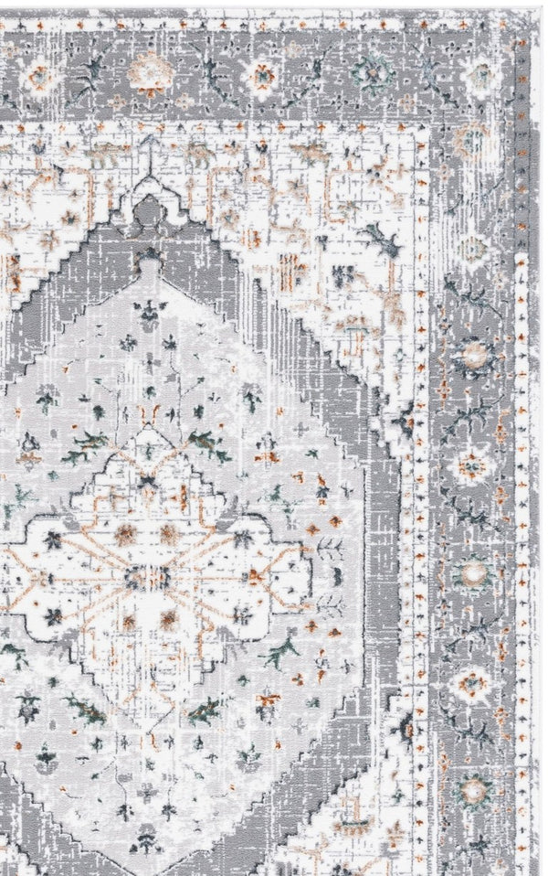 Safavieh Alenia Distressed Traditional Area Rug Power Loomed Polyester Jute for Living Rooms 6'-0" x 9'-0" ALN112F-6