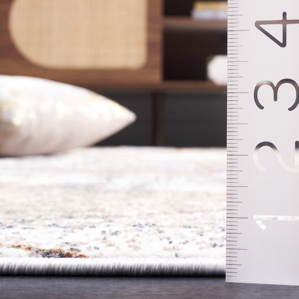 Safavieh Alenia Geometric Area Rug Power Loomed Low Pile Neutral Tones for Modern Living Rooms 8'-0" x 10'-0" ALN115B-8