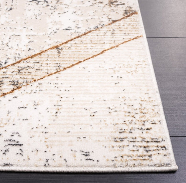 Safavieh Alenia Geometric Area Rug Power Loomed Low Pile Neutral Tones for Modern Living Rooms 8'-0" x 10'-0" ALN115B-8