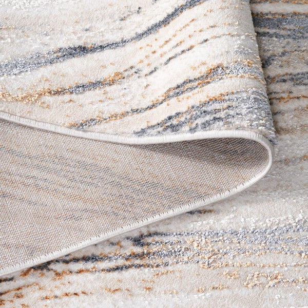 Safavieh Alenia Power Loomed Beige Area Rug Turkish Polyester Jute Low Pile Living Room 5'-3" x 7'-6" ALN116B-5