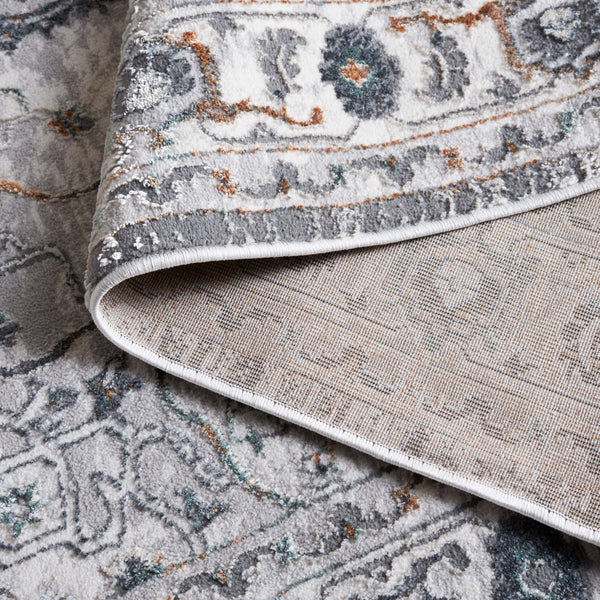 Safavieh Alenia Contemporary Grey/Dark Grey Area Rug 5'2" X 7' Low Pile 3/8" Power-Loomed Turkey, Durable Elegance ALN117H-5