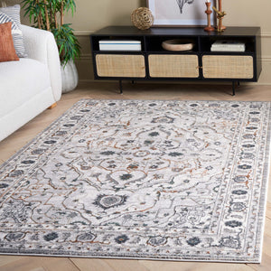 Safavieh Alenia Contemporary Grey/Dark Grey Area Rug 5'2" X 7' Low Pile 3/8" Power-Loomed Turkey, Durable Elegance ALN117H-5