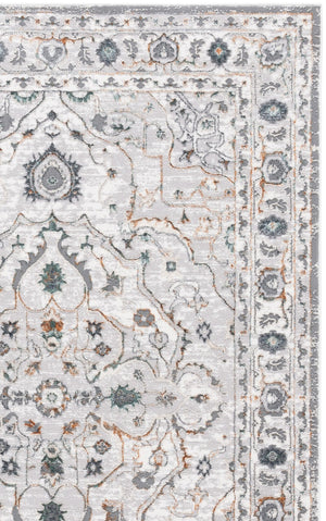 Safavieh Alenia Contemporary Grey/Dark Grey Area Rug 5'2" X 7' Low Pile 3/8" Power-Loomed Turkey, Durable Elegance ALN117H-5