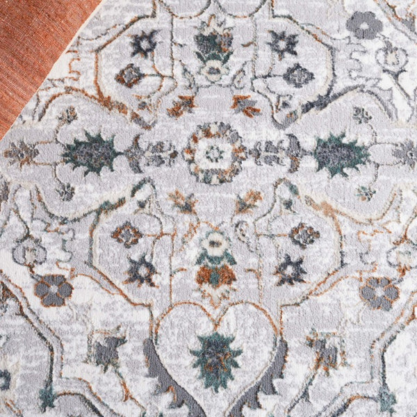 Safavieh Alenia Power-Loomed Bordered Geometric Rug in Polyester Jute Blend for Living Rooms ALN117H-8