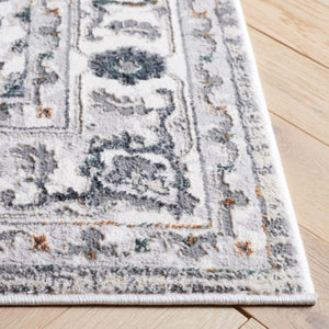 Safavieh Alenia Power-Loomed Bordered Geometric Rug in Polyester Jute Blend for Living Rooms ALN117H-8