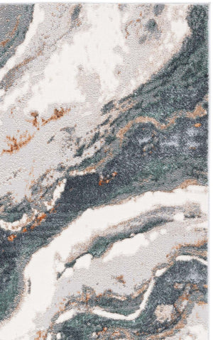 Safavieh Alenia Power Loomed Area Rug Soft Ivory Grey Blue Polyester Jute Blend Floor Accent 5'-3" x 7'-6" ALN120A-5