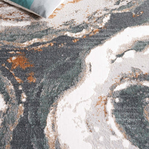 Safavieh Alenia Power Loomed Area Rug Soft Ivory Grey Blue Polyester Jute Blend Floor Accent 8'-0" x 10'-0" ALN120A-8
