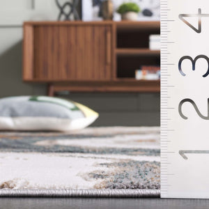 Safavieh Alenia Power Loomed Area Rug Soft Ivory Grey Blue Polyester Jute Blend Floor Accent 8'-0" x 10'-0" ALN120A-8