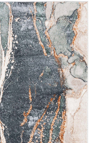 Safavieh Alenia Power Loomed Polyester Jute Area Rug with Soft Low Pile for Modern Rooms 5'-3" x 7'-6" ALN122M-5