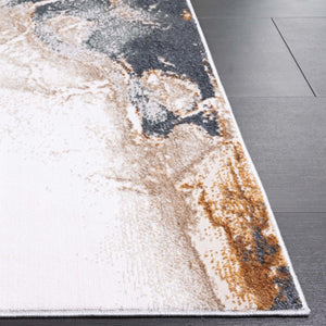 Safavieh Alenia Power Loomed Polyester Jute Area Rug with Soft Low Pile for Modern Rooms 8'-0" x 10'-0" ALN122M-8