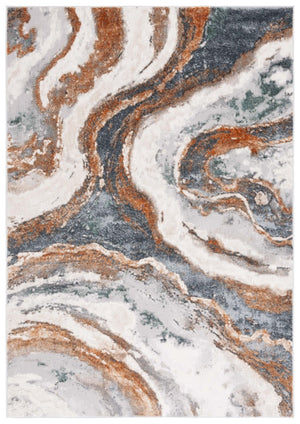 Safavieh Alenia Abstract Marble Inspired Area Rug in Polyester Jute Blend for Living Rooms ALN124F-8