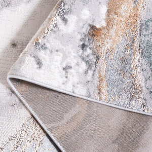 Safavieh Alenia Abstract Marble Inspired Area Rug in Polyester Jute Blend for Living Rooms ALN124F-8