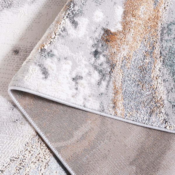 Safavieh Alenia Abstract Marble Inspired Area Rug in Polyester Jute Blend for Living Rooms ALN124F-8