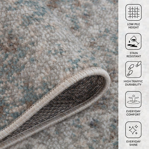 Amer Rugs Alpine Contemporary Power-loomed Area Rug – Stylish, Durable Addition For Any Interior Design Space Gray Polypropylene Alp12710