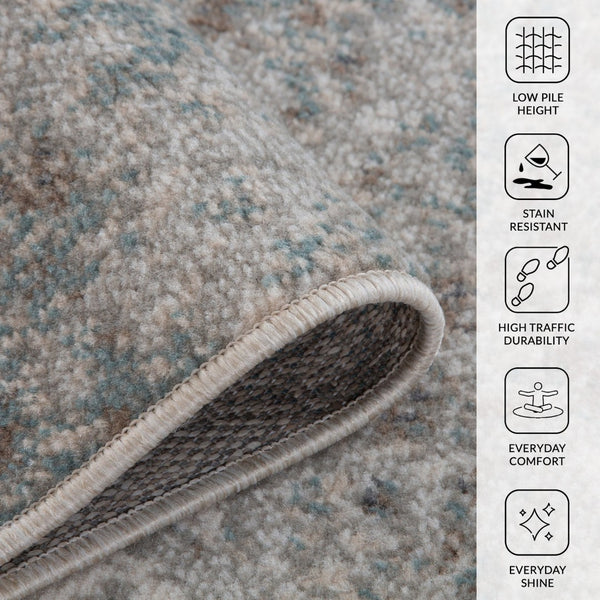 Amer Rugs Alpine Contemporary Power-loomed Area Rug – Stylish, Durable Addition For Any Interior Design Space Gray Polypropylene Alp12710