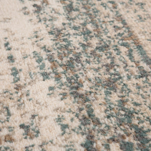 AMER Rugs Alpine Grace ALP-10 Power-Loomed Machine Made Polypropylene Transitional Striped Rug Ivory 7'10" x 10'2"