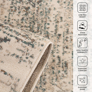 Amer Rugs Alpine Contemporary Striped Power-loom Area Rug – Elegant Design For Any Home Décor Style Ivory Polypropylene Alp1092122