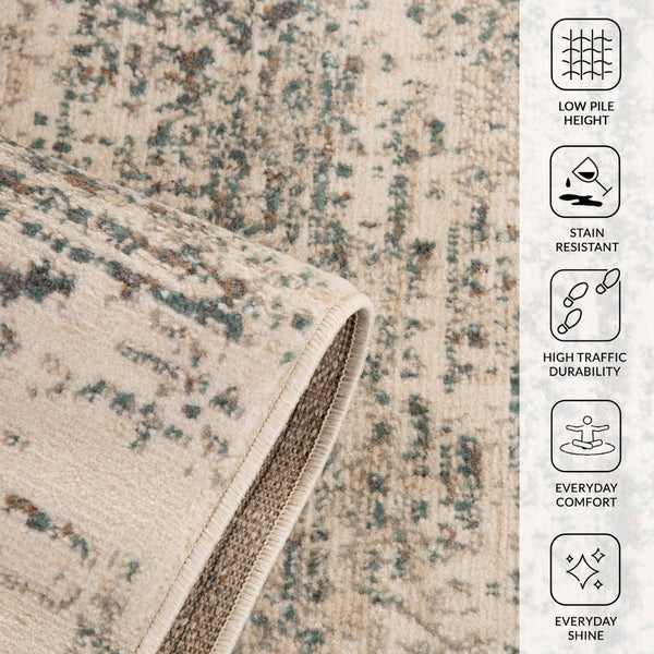 Amer Rugs Alpine Contemporary Striped Power-loom Area Rug – Elegant Design For Any Home Décor Style Ivory Polypropylene Alp1092122