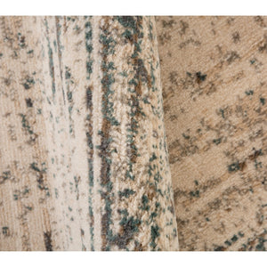 AMER Rugs Alpine Grace ALP-10 Power-Loomed Machine Made Polypropylene Transitional Striped Rug Ivory 7'10" x 10'2"