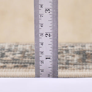 Amer Rugs Alpine Traditional Medallion Power-loom Area Rug - Durable, Eye-catching Design For Any Space Light Beige Polypropylene Alp115376