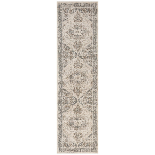Amer Rugs Alpine Traditional Medallion Power-loom Area Rug - Durable, Eye-catching Design For Any Space Light Beige Polypropylene Alp112710
