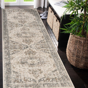 Amer Rugs Alpine Traditional Medallion Power-loom Area Rug - Durable, Eye-catching Design For Any Space Light Beige Polypropylene Alp112710