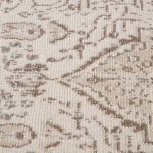 AMER Rugs Alpine Imara ALP-12 Power-Loomed Machine Made Polypropylene Persian Medallion Rug Light Cream 7'10" x 10'2"