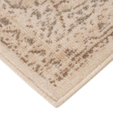 AMER Rugs Alpine Imara ALP-12 Power-Loomed Machine Made Polypropylene Persian Medallion Rug Light Cream 7'10" x 10'2"