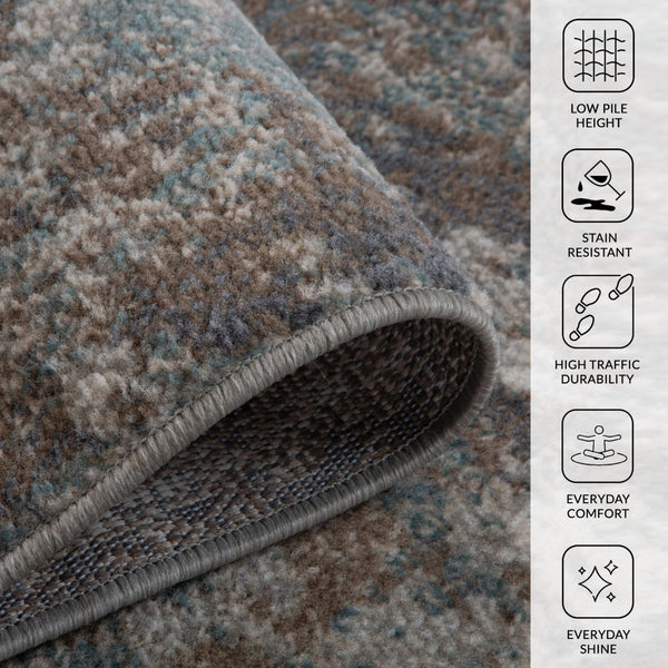 Amer Rugs Alpine Contemporary Power-loomed Area Rug – Stylish, Durable Addition For Any Interior Design Space Light Brown Polypropylene Alp26709