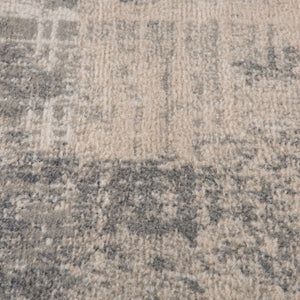 AMER Rugs Alpine Cel ALP-3 Power-Loomed Machine Made Polypropylene Modern & Contemporary Abstract Rug Light Blue 7'10" x 10'2"