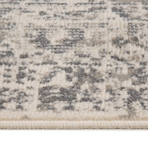 AMER Rugs Alpine Dale ALP-4 Power-Loomed Machine Made Polypropylene Traditional Medallion Rug Medium Gray 7'10" x 10'2"