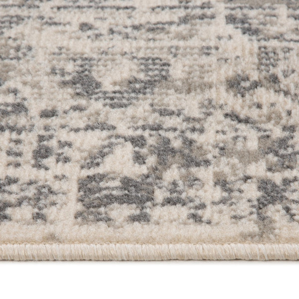 AMER Rugs Alpine Dale ALP-4 Power-Loomed Machine Made Polypropylene Traditional Medallion Rug Medium Gray 7'10" x 10'2"