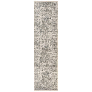 Amer Rugs Alpine Traditional Medallion Area Rug - Eye-catching Power-loomed Design For Timeless Elegance Medium Gray Polypropylene Alp42710