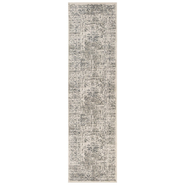 Amer Rugs Alpine Traditional Medallion Area Rug - Eye-catching Power-loomed Design For Timeless Elegance Medium Gray Polypropylene Alp42710