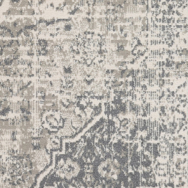 Amer Rugs Alpine Traditional Medallion Area Rug - Eye-catching Power-loomed Design For Timeless Elegance Medium Gray Polypropylene Alp42710