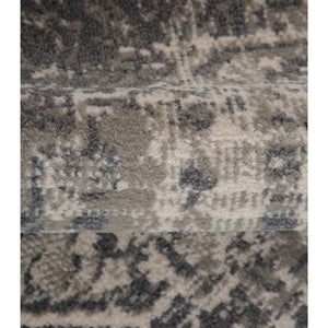 AMER Rugs Alpine Dale ALP-4 Power-Loomed Machine Made Polypropylene Traditional Medallion Rug Medium Gray 7'10" x 10'2"