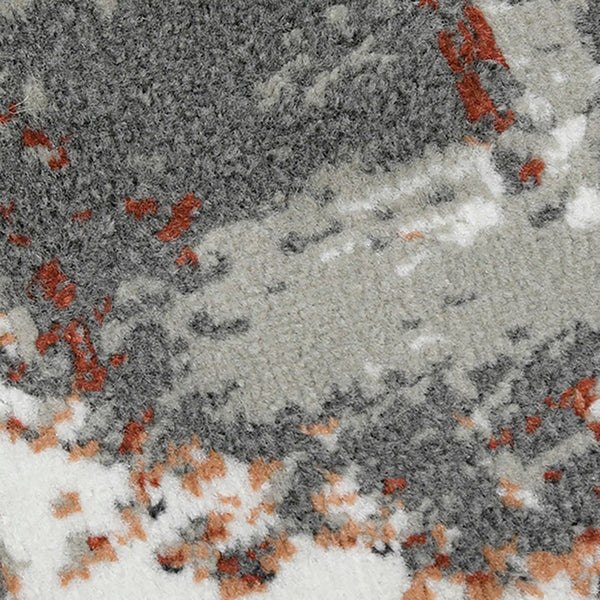 AMER Rugs Alpine Ehra ALP-5 Power-Loomed Machine Made Polypropylene Modern & Contemporary Abstract Rug Rust 7'10" x 10'2"